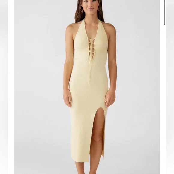 Urban Outfitters | Dresses | Urban Outfitters Nocturnal Laceup Knit Midi Dress In Light Yellow Xs Rare Item | Poshmark Urban Outfitters | Dresses | Urban Outfitters Nocturnal Laceup Knit Midi Dress In Light Yellow Xs Rare Item | Poshmark